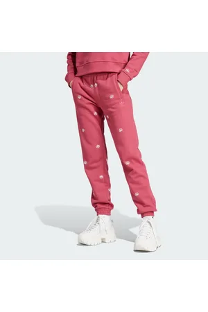 adidas Allover Mini Crest Logo Sweatpants Women M