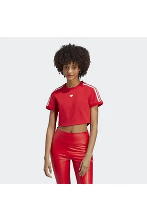 adidas Blue Version Crop Tee Women 40