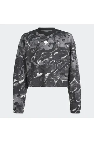 adidas Future Icons Allover Print Sweatshirt Kids Kids 9-10Y