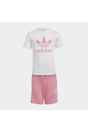 adidas Adicolor Shorts and Tee Set Kids 3-4Y