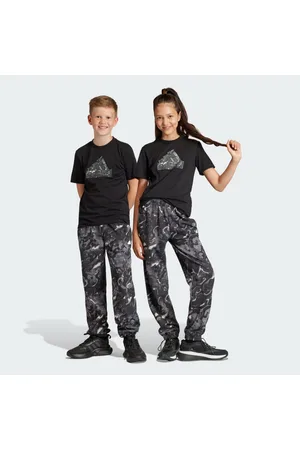 adidas Future Icons Allover Print Ankle Length Pants Kids - Black