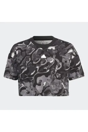 adidas Future Icons Allover Print Cotton Tee Kids Kids 7-8Y