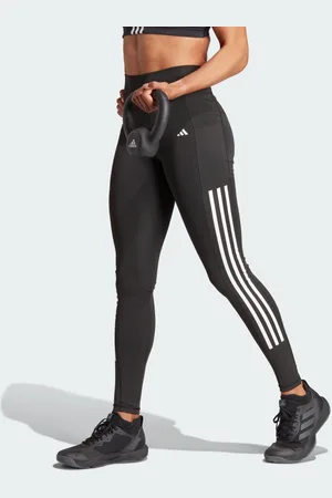 adidas Optime 3-Stripes Full-Length Leggings Women L