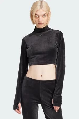 adidas Velvet Crop Top Women L