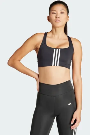 adidas Powerimpact Training Medium-Support 3-Stripes Bra Women XL E-G