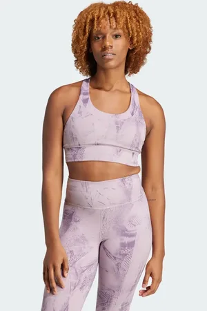 adidas Run Pocket Medium-Support AOP Bra Iteration Women XS C-D