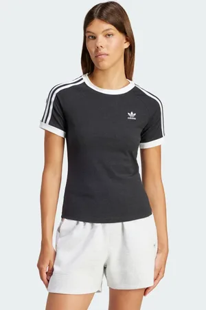 adidas 3-Stripes Slim Raglan Tee Women M