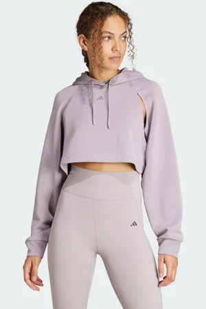 adidas HIIT AEROREADY Crop Training Hoodie Women M