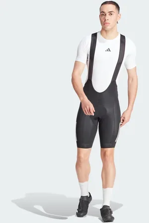 adidas Essentials 3-Stripes Padded Cycling Bib Shorts Men XL