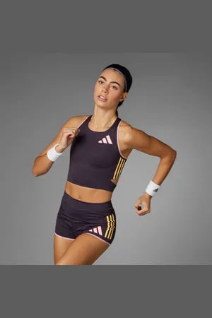 adidas Adizero Promo Running Crop Top Women L