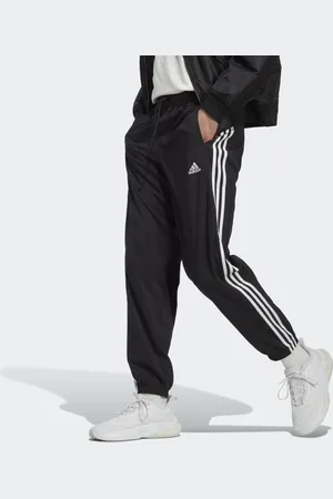 adidas AEROREADY Essentials Elastic Cuff Woven 3-Stripes Pants Men L
