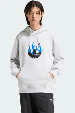 adidas Flames Logo Hoodie Men M