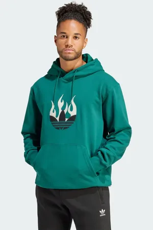 adidas Flames Logo Hoodie Men XS