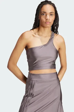 adidas Fashion Cut-Out Spandex Crop Top Women L