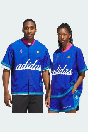adidas Hoop York City Short Sleeve Warm-Up Top (Gender Neutral) Unisex 2XS