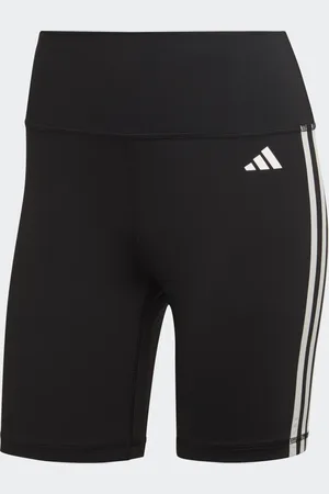 adidas Training Essentials 3-Stripes High-Waisted Short Leggings Women S