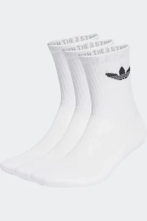 adidas Trefoil Cushion Crew Socks 3 Pairs Unisex 37-39