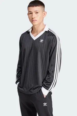 adidas Adicolor PiquÃ Football Long Sleeve Tee Men XS