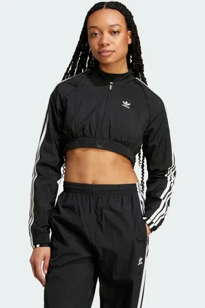 adidas Slim Crop Track Top Women M