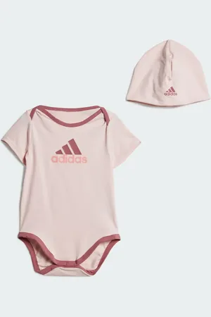 adidas Essentials Big Logo Bodysuit and Beanie Gift Set Kids Kids 3-4Y