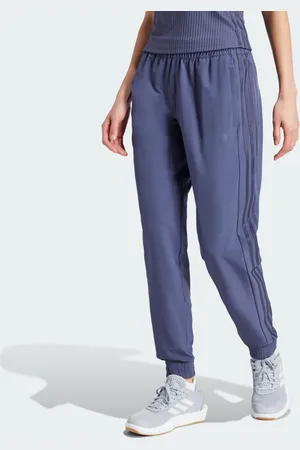 adidas Pacer All Gym 3-Stripes Woven Mid-Rise Pants Women XS