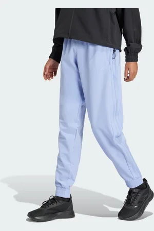 adidas Pacer All Gym 3-Stripes Woven Mid-Rise Pants Women L