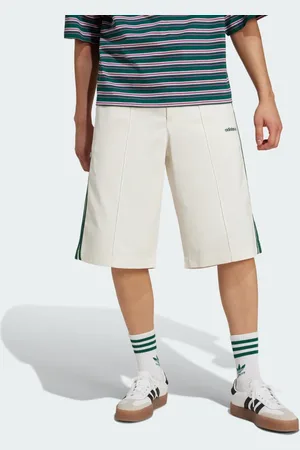 adidas 80s Loose Buttoned 3-Stripes 11-Inch Bermuda Shorts Men 3XL