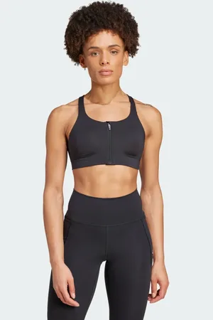 adidas TLRD Impact Luxe High Support Zip Bra Women M A-B