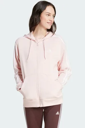 adidas Essentials 3-Stripes French Terry Regular Full-Zip Hoodie Women S