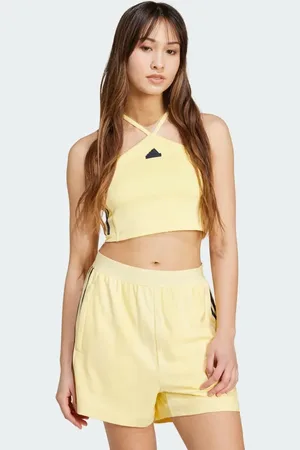 adidas Tiro Cut 3-Stripes Summer Triangle Tank Top Women L