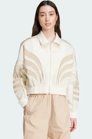 adidas Atlanta Cut Line Loose Nylon Track Top Women XL