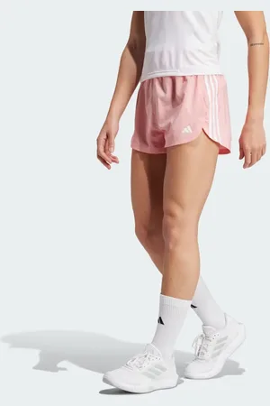 adidas Pacer Training 3-Stripes Woven High-Rise Shorts Women M 5"