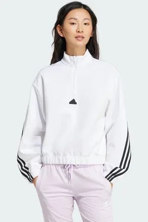 adidas Future Icons Three Stripes 1/4 Zip Top Women S