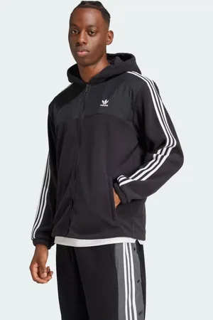 adidas Adicolor 3-Stripes Teddy Fleece Hoodie Men 2XL