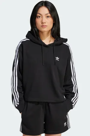 adidas Adicolor 3-Stripes Short Hoodie Women XL