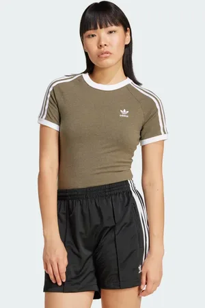 adidas 3-Stripes Slim Raglan Tee Women M
