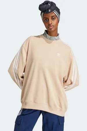 adidas 3-Stripes Oversized Crew Sweatshirt Women XL