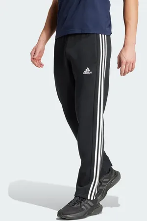 adidas Essentials 3-Stripes Open Hem Fleece Pants Men S