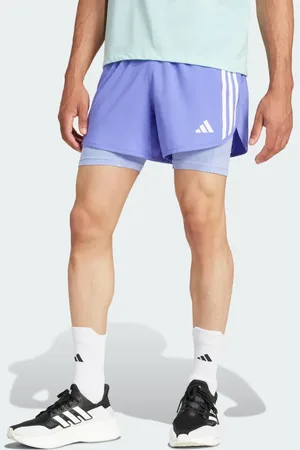 adidas Own the Run 3-Stripes 2-in-1 Shorts Men XL
