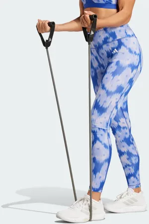adidas Optime Essentials Allover Print Flower Tie-Dye Leggings Women S