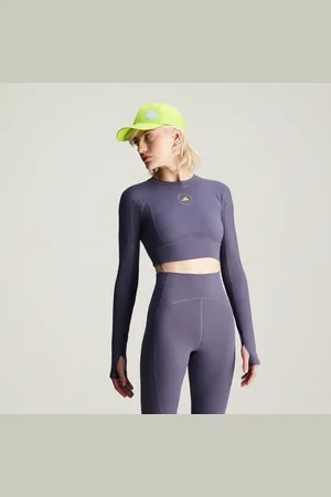 adidas By Stella McCartney TrueStrength Yoga Long Sleeve Crop Top Women S