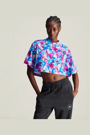 adidas By Stella McCartney Printed Crop Tee Women M