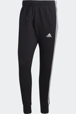 adidas Essentials French Terry Tapered Cuff 3-Stripes Pants Men S Tall