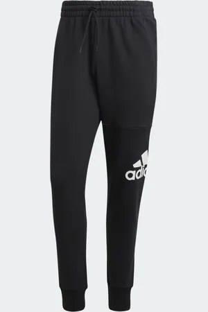 adidas Essentials French Terry Tapered Cuff Logo Pants Men L