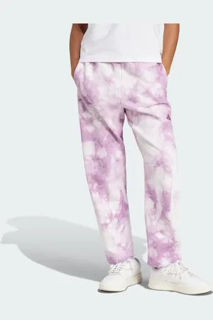 adidas ALL SZN Fleece Tie-Dye Barrel Leg Pants Women M