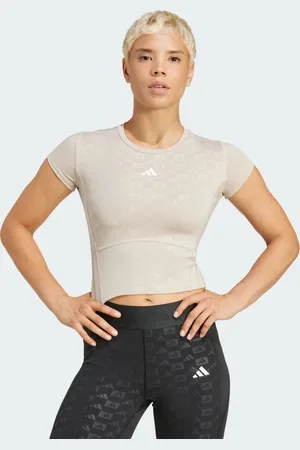 adidas Hyperglam Training Emboss Tee Women M