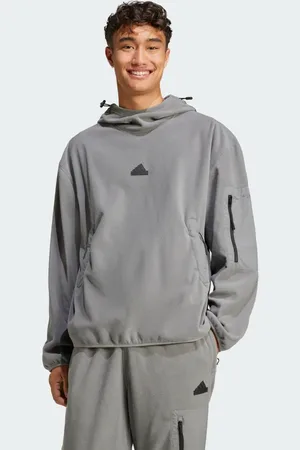 adidas City Escape Polar Fleece Hoodie Men L