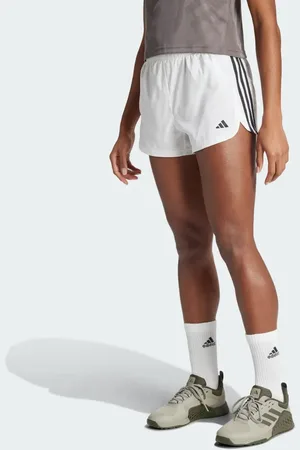 adidas Pacer Training 3-Stripes Woven High-Rise Shorts Women XL 5"