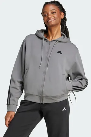 adidas Future Icons 3-Stripes Full Zip Hoodie Women XL
