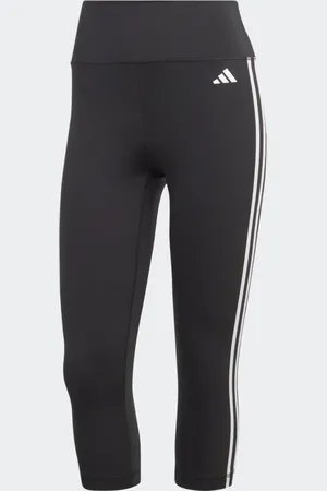 adidas Train Essentials 3-Stripes High-Waisted 3/4 Leggings Women L